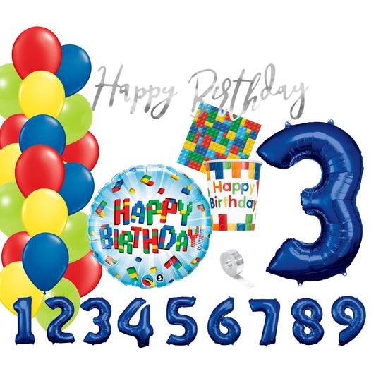 Sorglos Partykarton "Lego" 57 Teile - Party im Karton