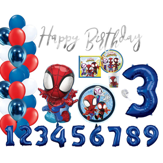 Sorglos Partykarton "Spidey" 66 Teile - Party im Karton