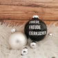 Weihnachtskugel - "Friede, Freude, Eierkuchen" - Party im Karton