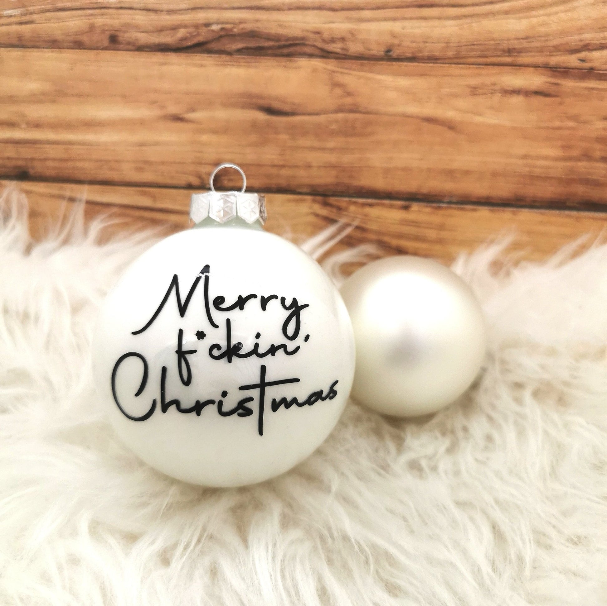 Weihnachtskugel - "Merry f*ckin´ Christmas" - Party im Karton