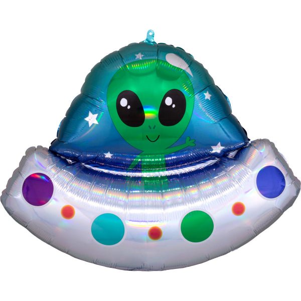 XXL Folienballon "Hallo Alien" 71cm - Party im Karton