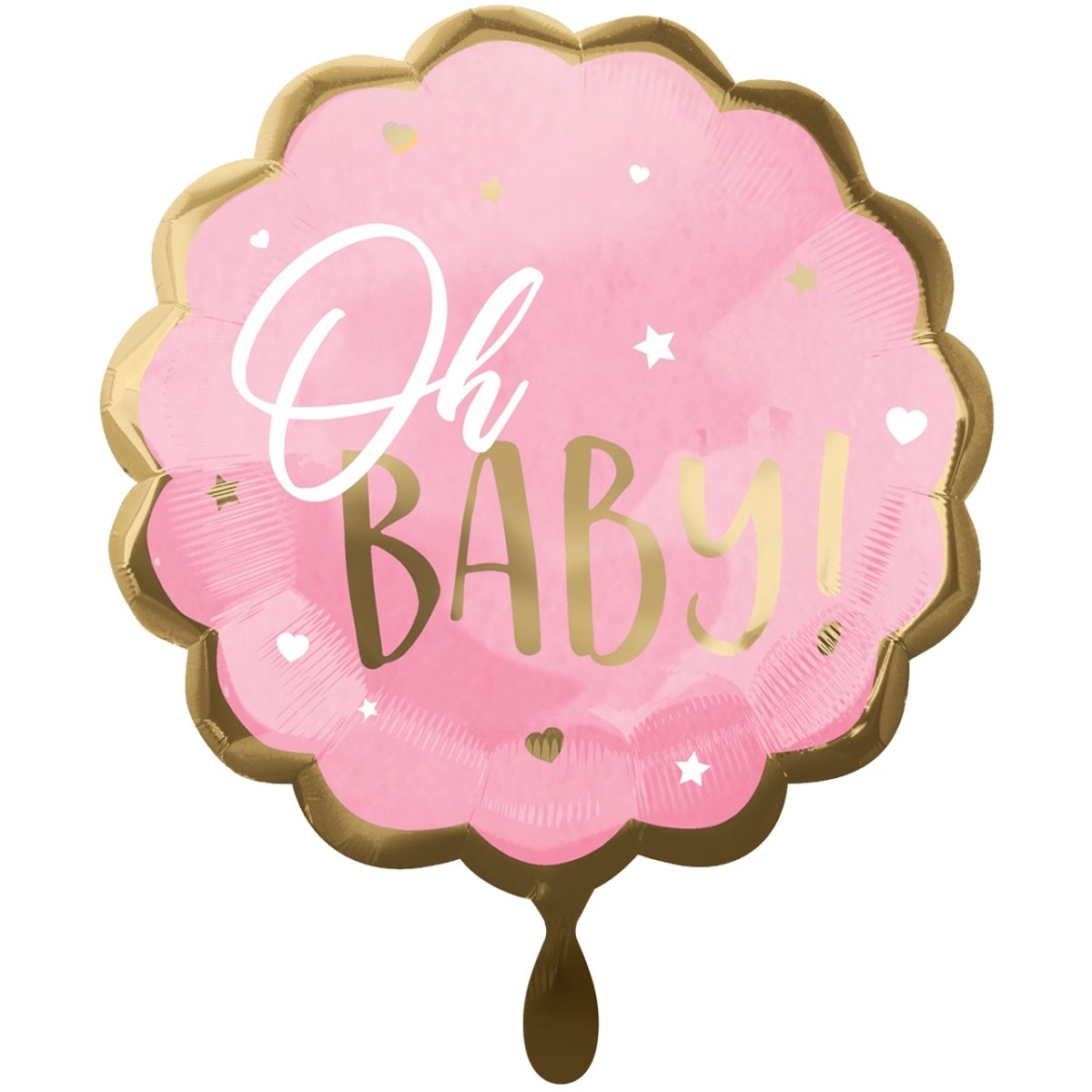 XXL Folienballon "Oh Baby Girl" 55cm - Party im Karton