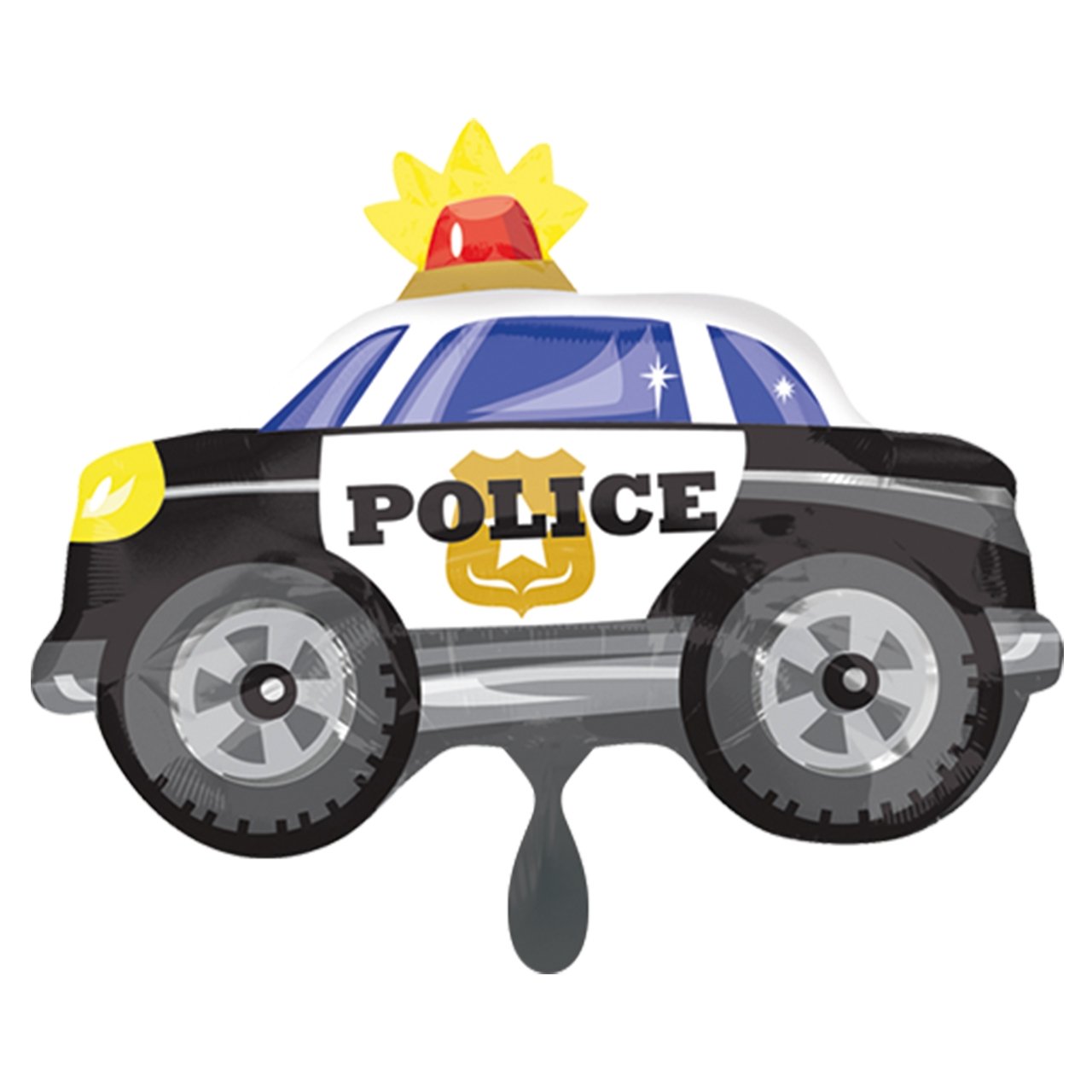 XXL Folienballon "Polizeiauto" 60cm - Party im Karton
