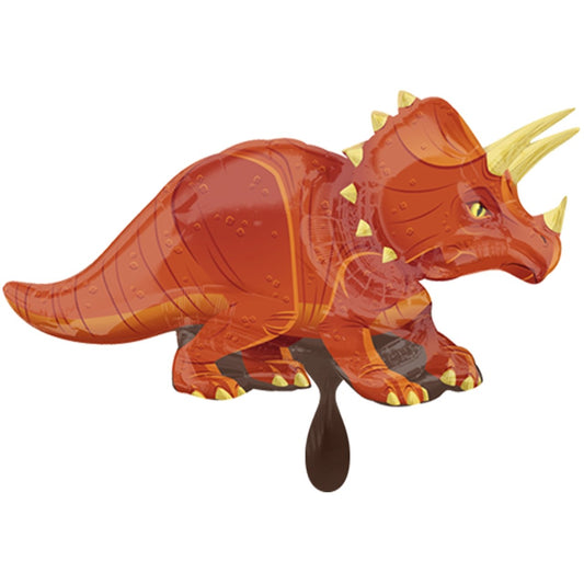XXL Folienballon "Real Triceratops" 106cm - Party im Karton