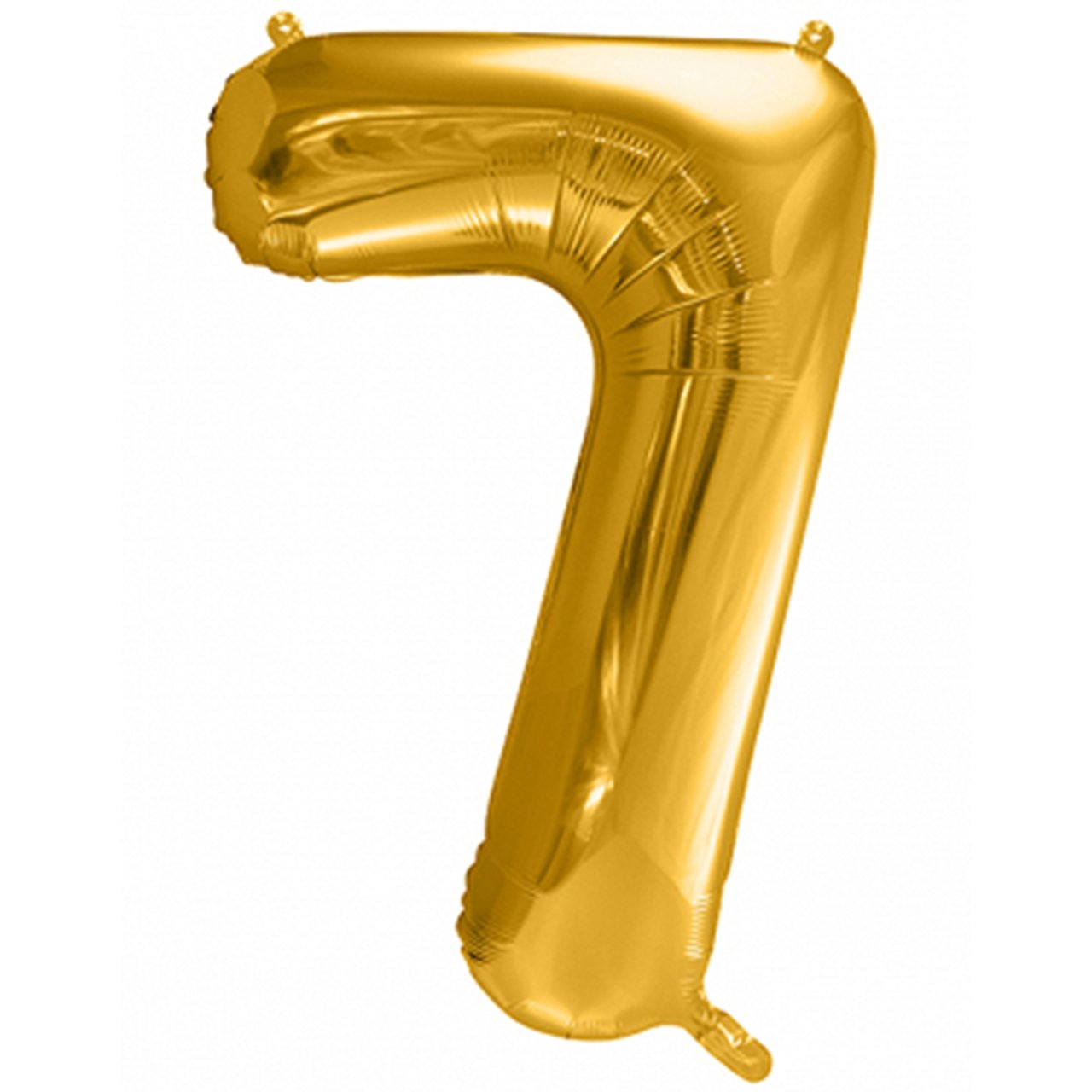 XXL Folienballon "Zahl 7" Gold - 86cm - Party im Karton